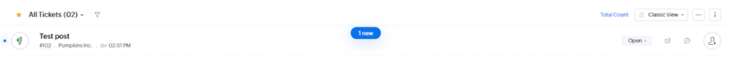 Zoho Desk - social media ticket notification