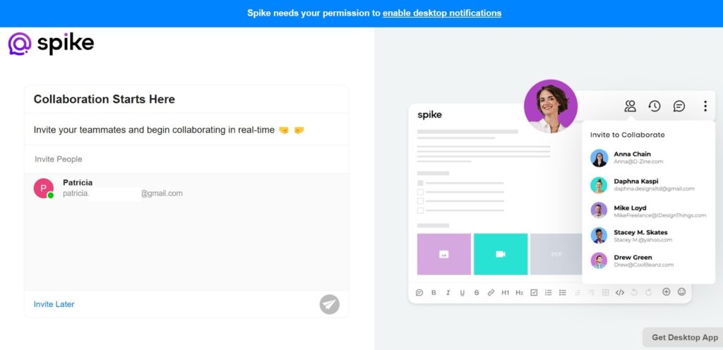 Spike - collabaration set up