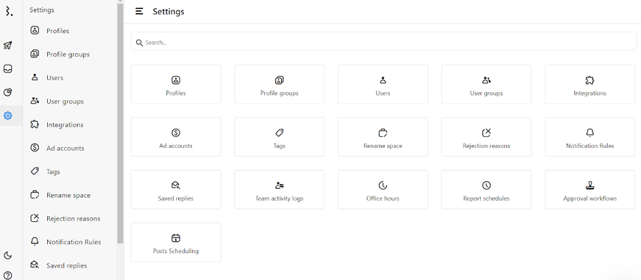 Statusbrew - settings and configurations