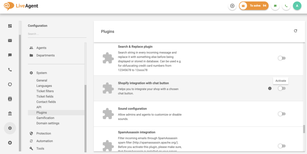 shopify--liveagent-integration Shopify Integration with chat button in the LiveAgent plugin list