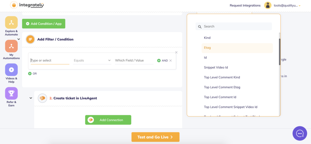 automation builder possibilities in Integrately