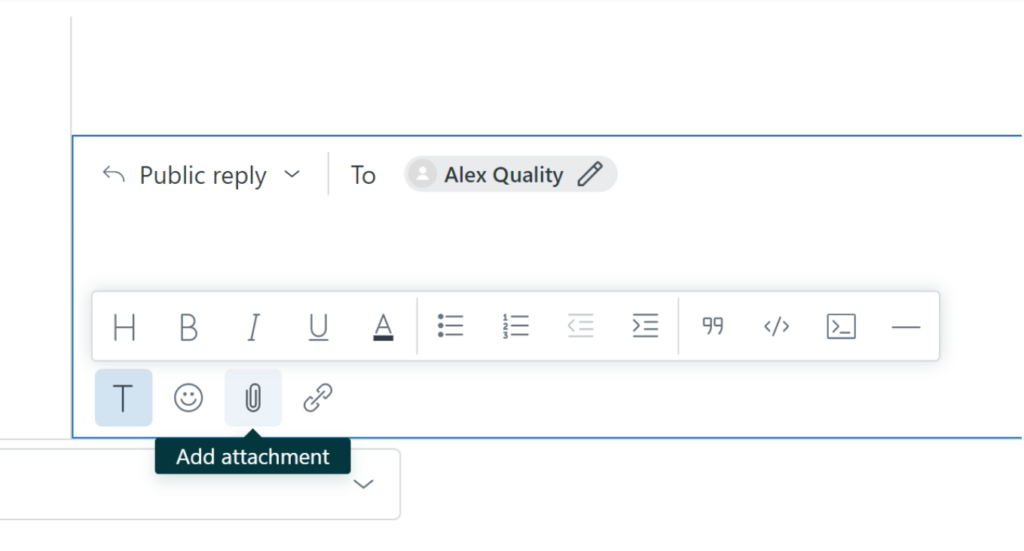 Zendesk - text formatting features