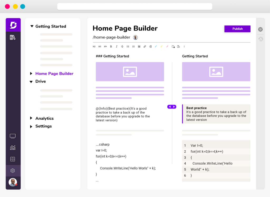 Document360 knowledge base builder