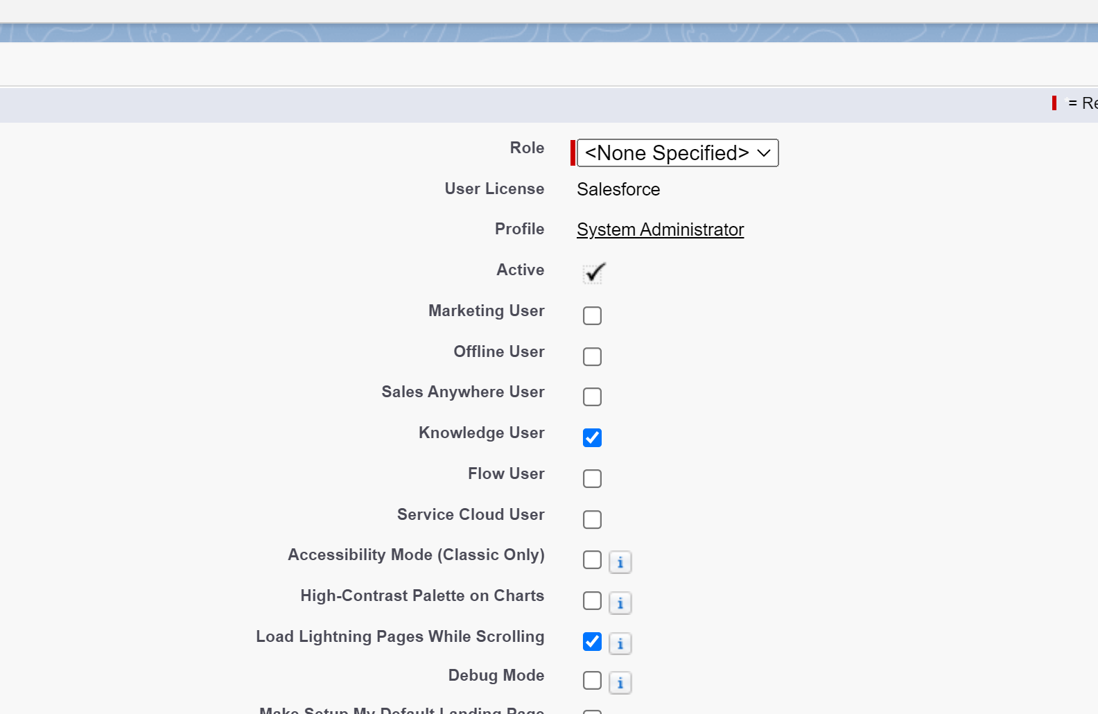 Salesforce Sales Cloud user permissions