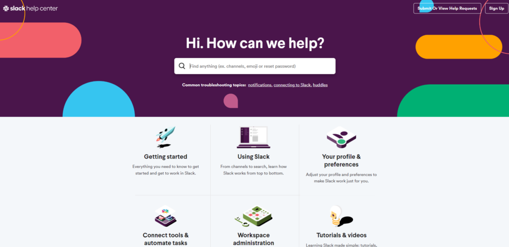 Slack - web help center