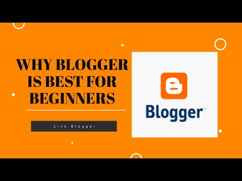 Youtube video: Why Blogger CMS Platform Is Best For Beginners - Live Blogger