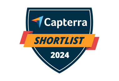 Capterra shortlist 2024 badge