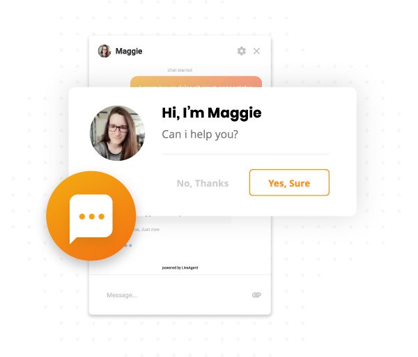 proactive chat invitation by LiveAgent