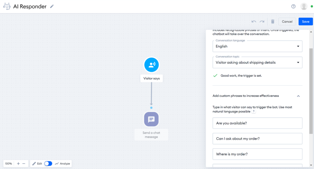 Tidio - chatbot builder