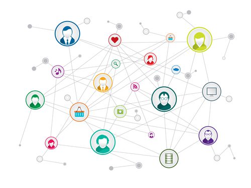 Social-network-illustration Social network illustration