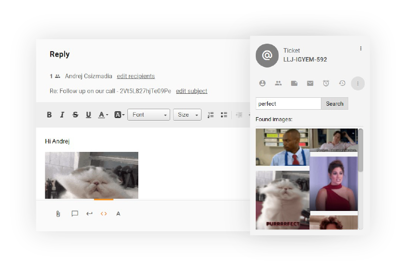 Adding GIFs to tickets to personalize customer experience