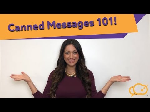 Youtube video: Canned Messages 101!