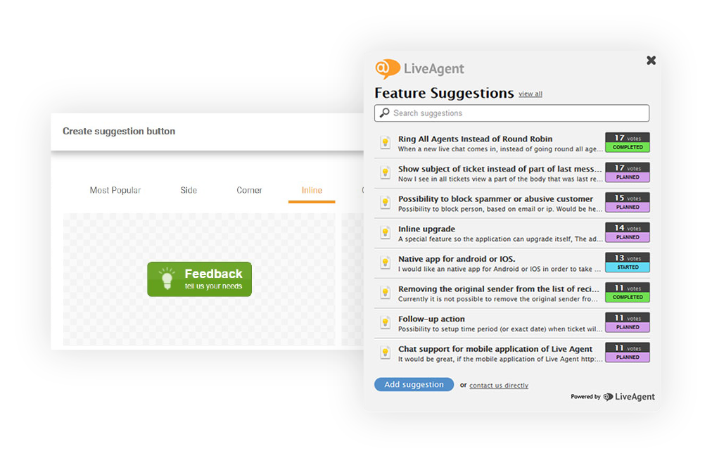 Feedback-Suggestions