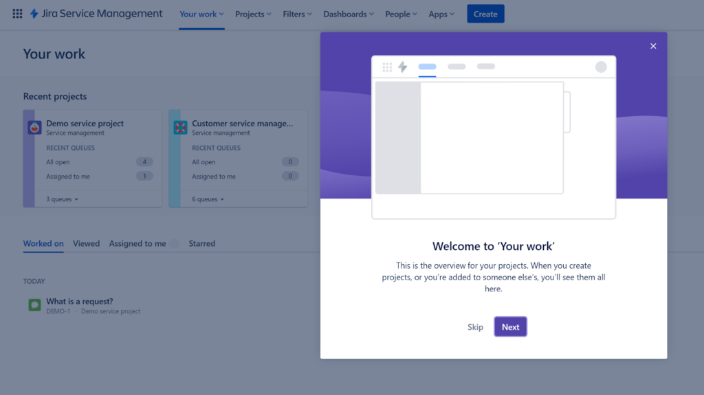 Jira Service Management - getting started