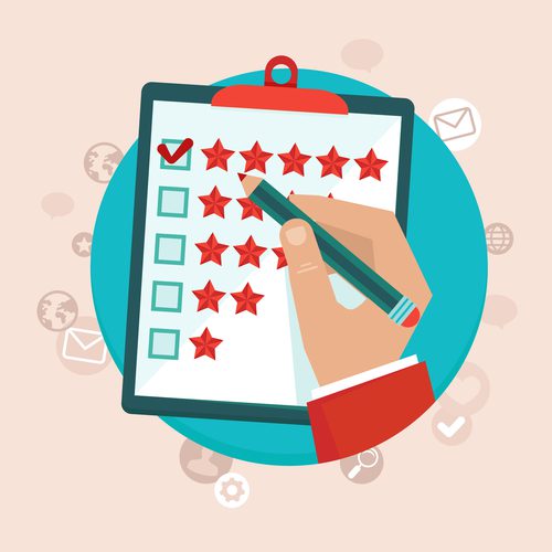 customer-feedback-hand-checking-excellent-mark-in-survey Customer feedback - Hand checking excellent mark in a survey