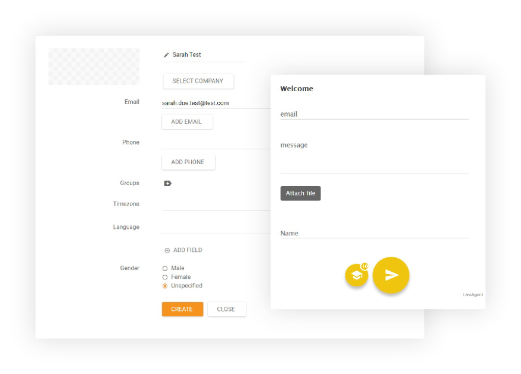 Contact-forms-LiveAgent