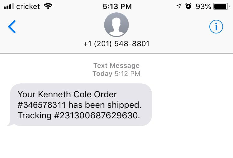 Customer service and logistics shipping information