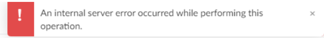 Zoho Desk - internal server error