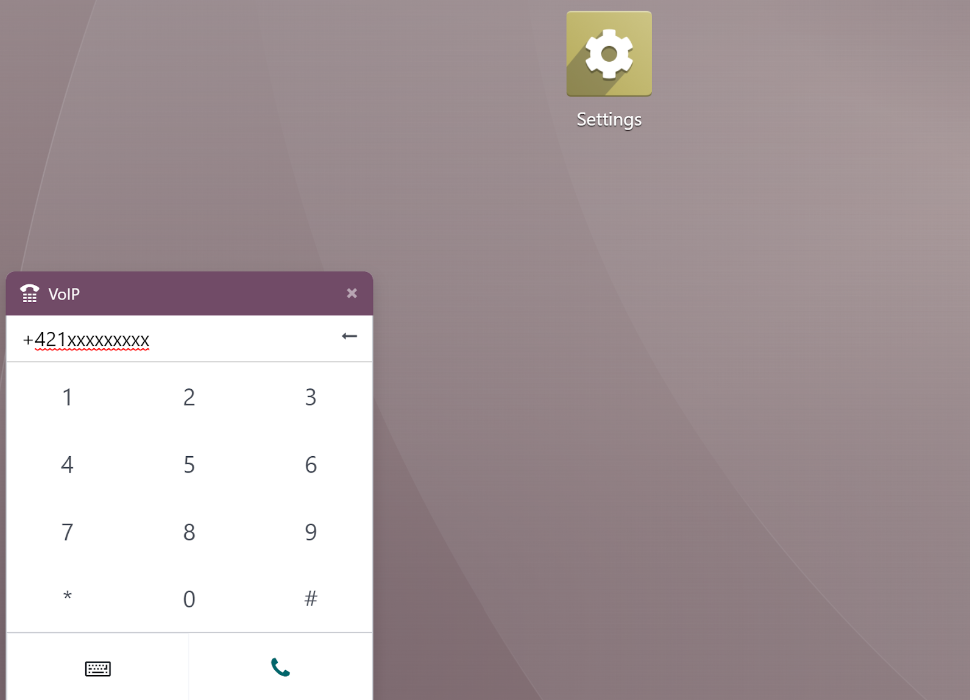 Odoo- call dialer