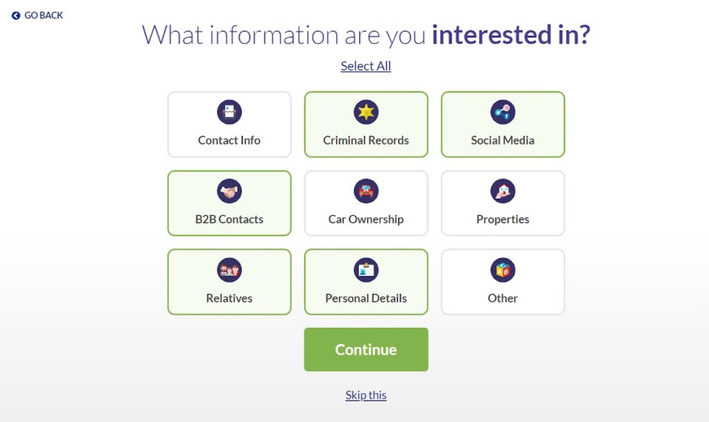 BeenVerified - What information are you interested in?