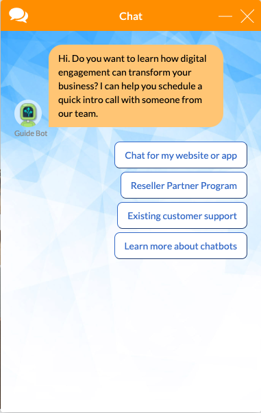 SnapEngage live chat with visitor