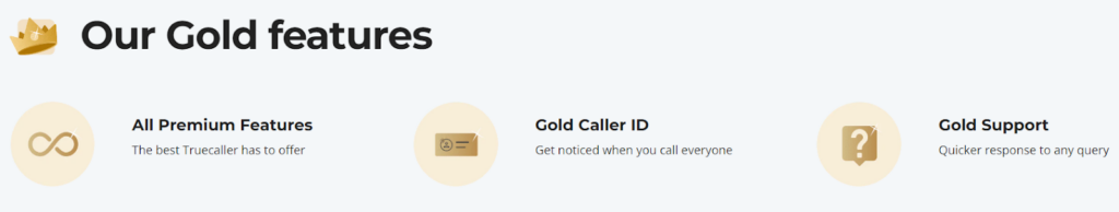 Truecaller - Gold features