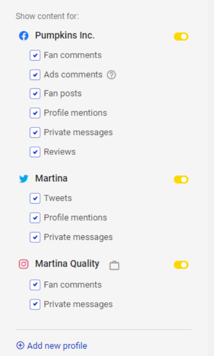 NapoleonCat - inbox configuration