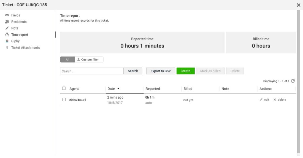 LiveAgent's average handle time