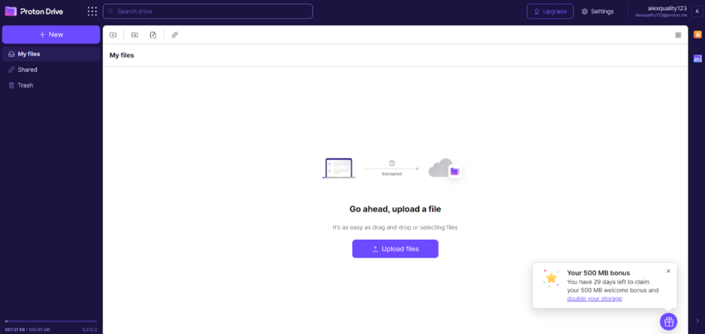 Proton Mail - cloud storage service