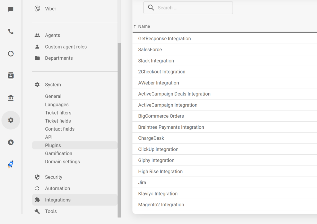 LiveAgent - Integrations