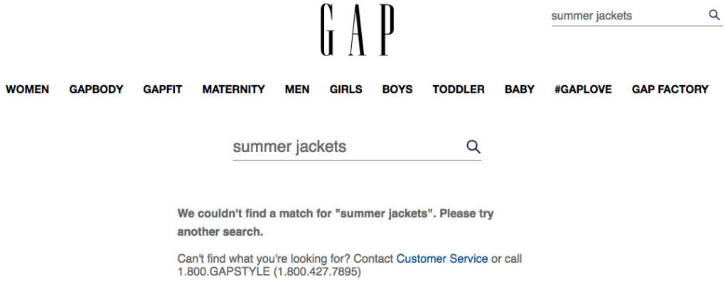 GAP search results