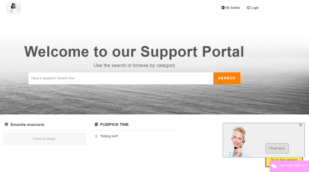 HelpOnClick - live chat preview on website