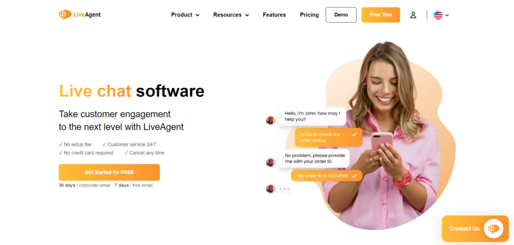 LiveAgent live chat lead generation solutions