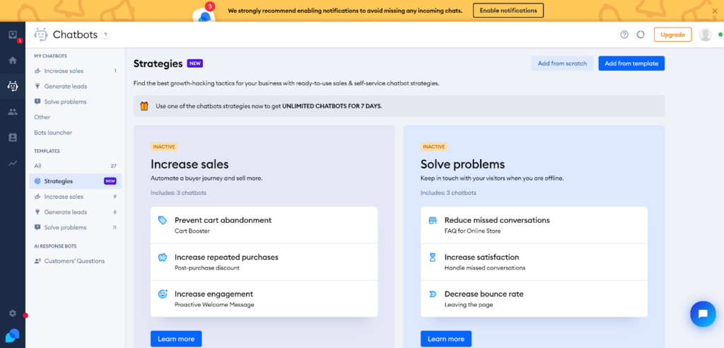 Tidio - chatbots strategies