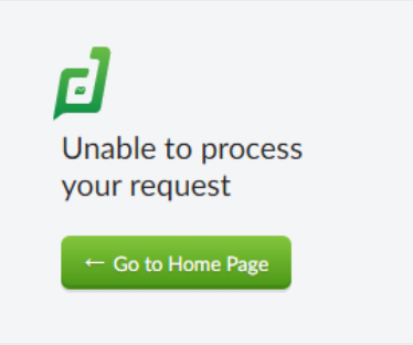 Zoho Desk - unable to process request