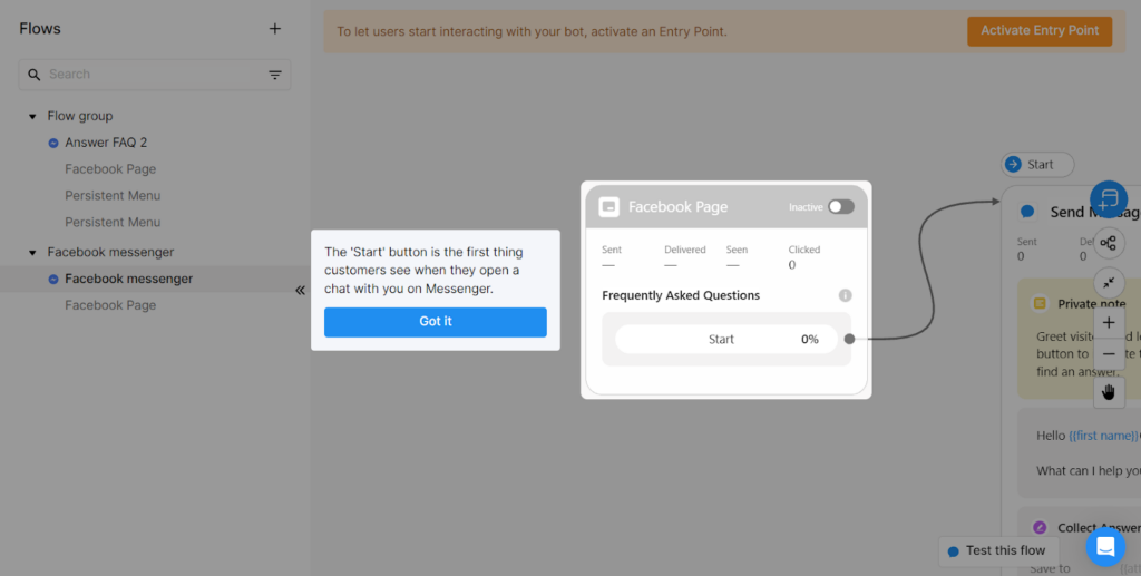 Chatfuel - Setting up Facebook chatbot