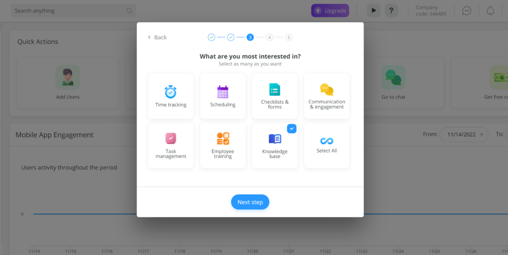 Connecteam interface