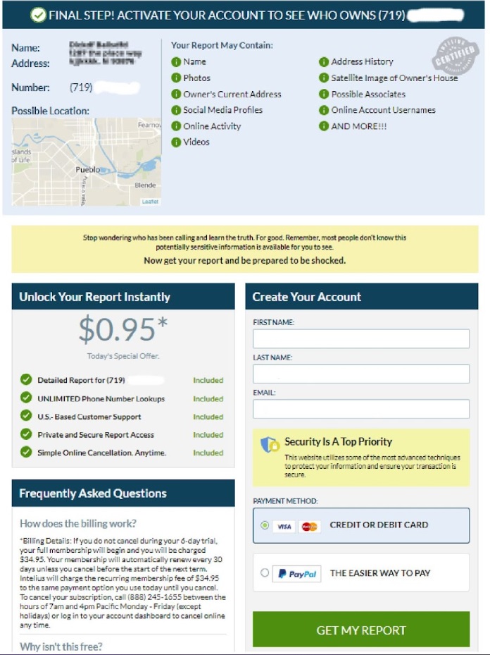 Intelius - Get detailed report