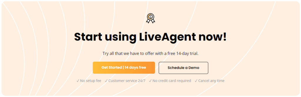Start using LiveAgent's Call To Action element