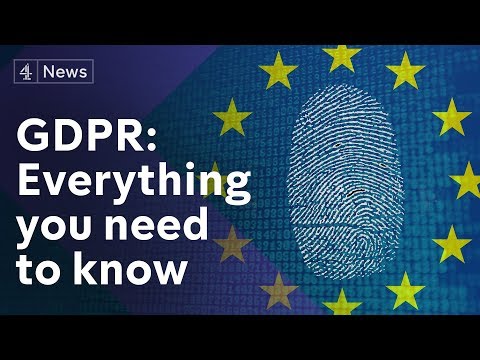 Youtube video: GDPR explained: How the new data protection act could change your life