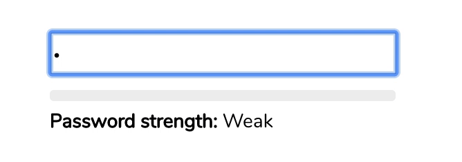 password strength validator