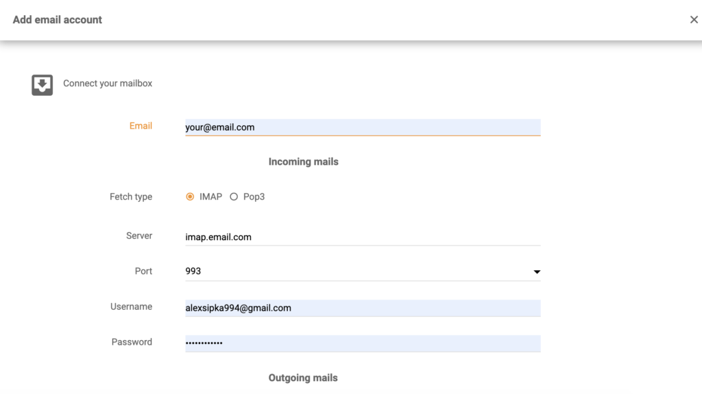 IMAP/POP3 Microsoft Server Exchange setup in LiveAgent