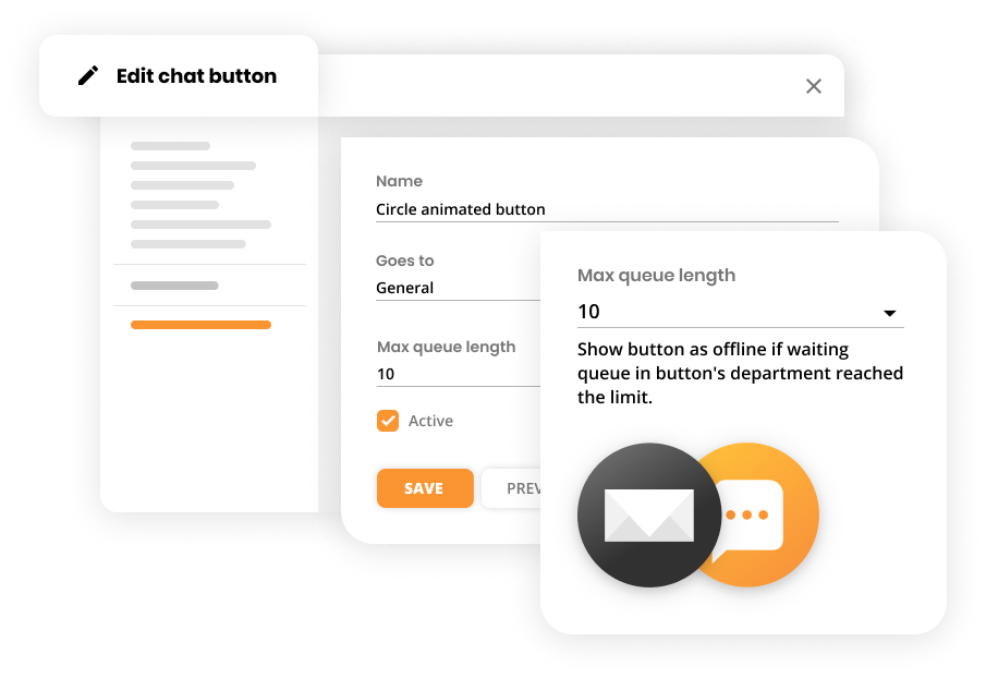 Max queue length feature in Help desk ticketing system - LiveAgent