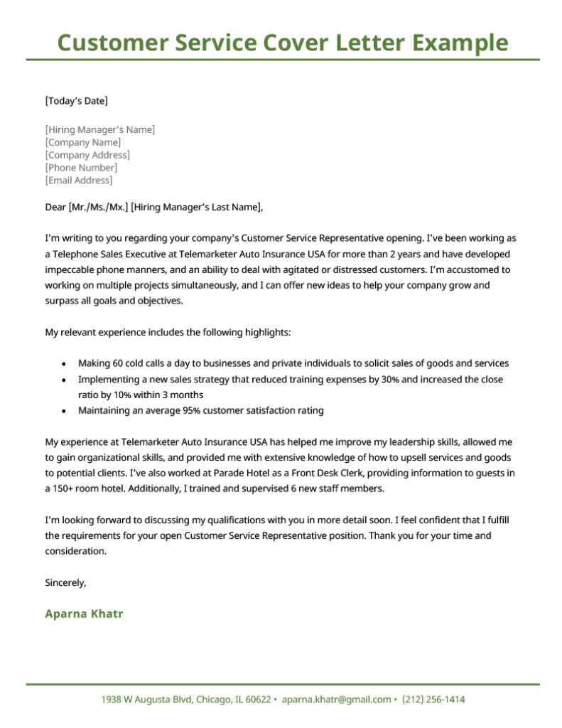 Sample Cover Letter For Bank Customer Service Representative Sample Cover Letter For Bank Customer Service Representative