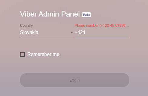 Image shows the process of creating an account on Viber