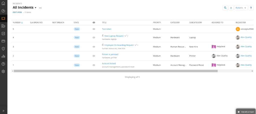 SolarWinds - incident management system