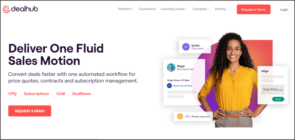 DealHub homepage
